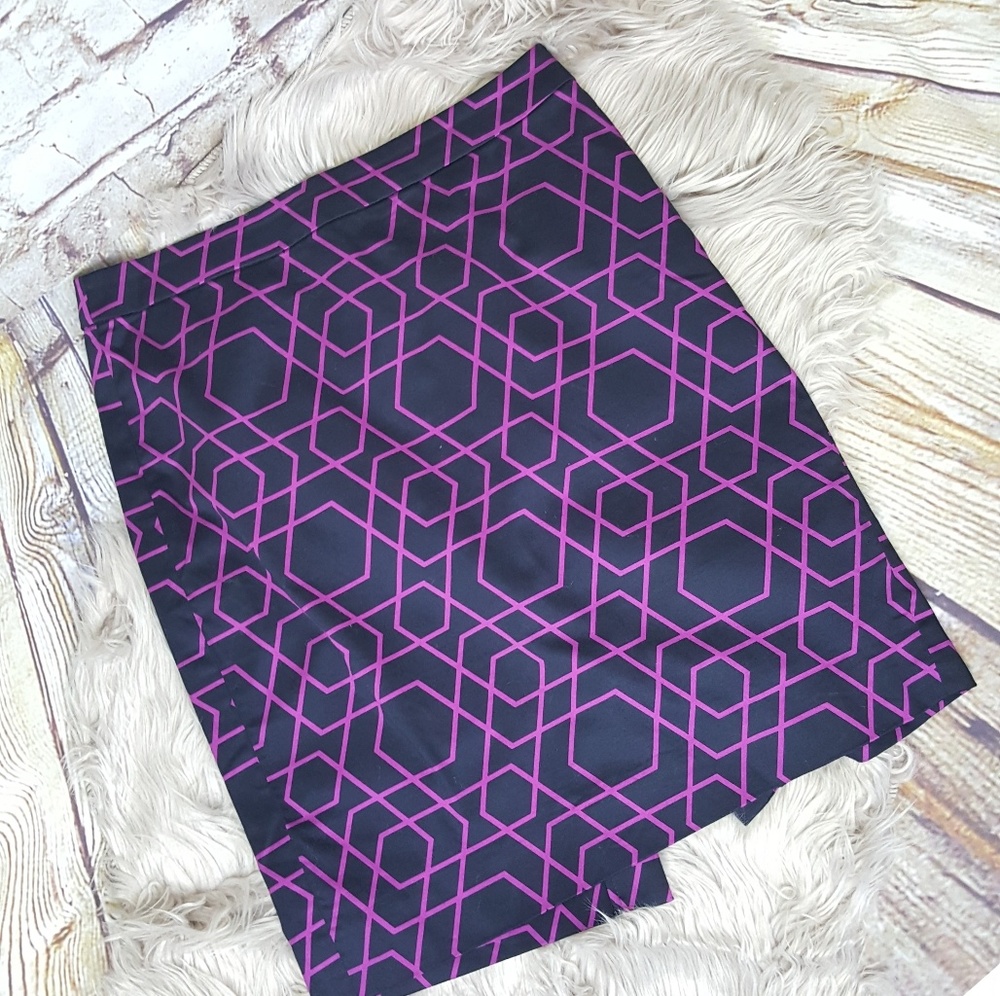 J.Crew Factory Geometric Print Pencil Skirt
